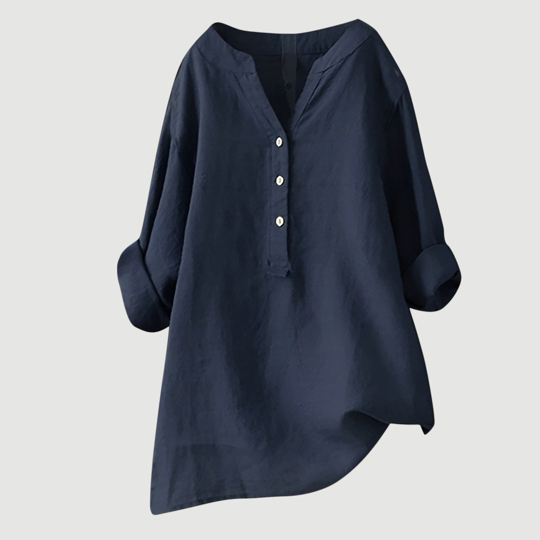 Ambre - Blouse en lin aérée