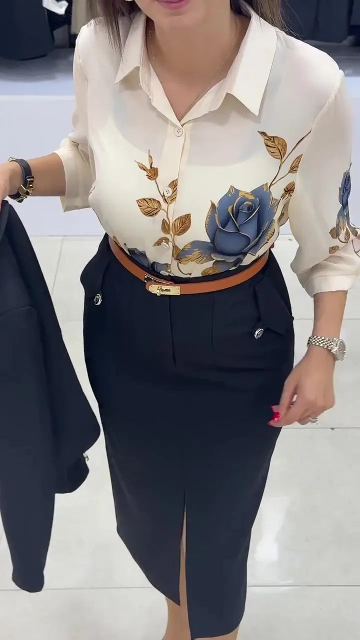 Xavina - Tailleur jupe sur-mesure