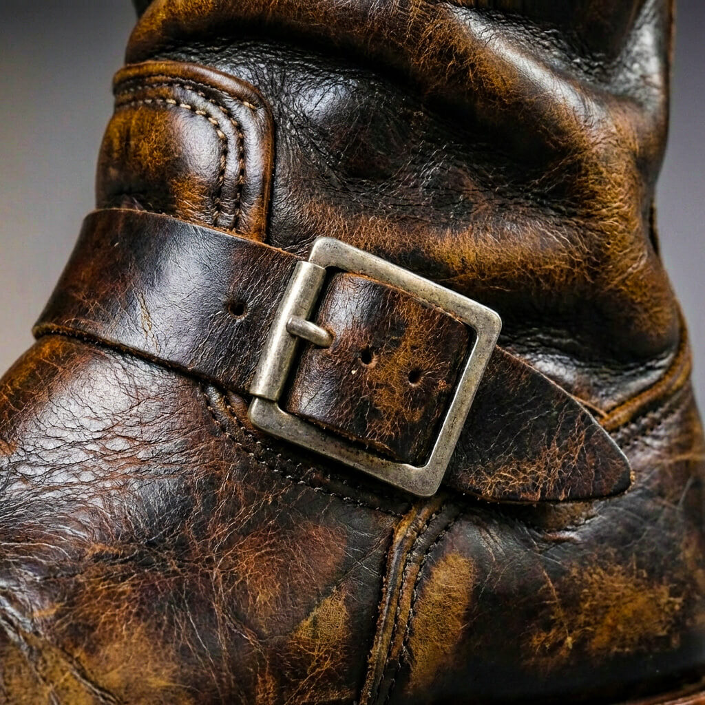 Gideon - Bottes en cuir à boucle vintage