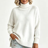 Bettina - Pull en maille à manches longues, coupe décontractée