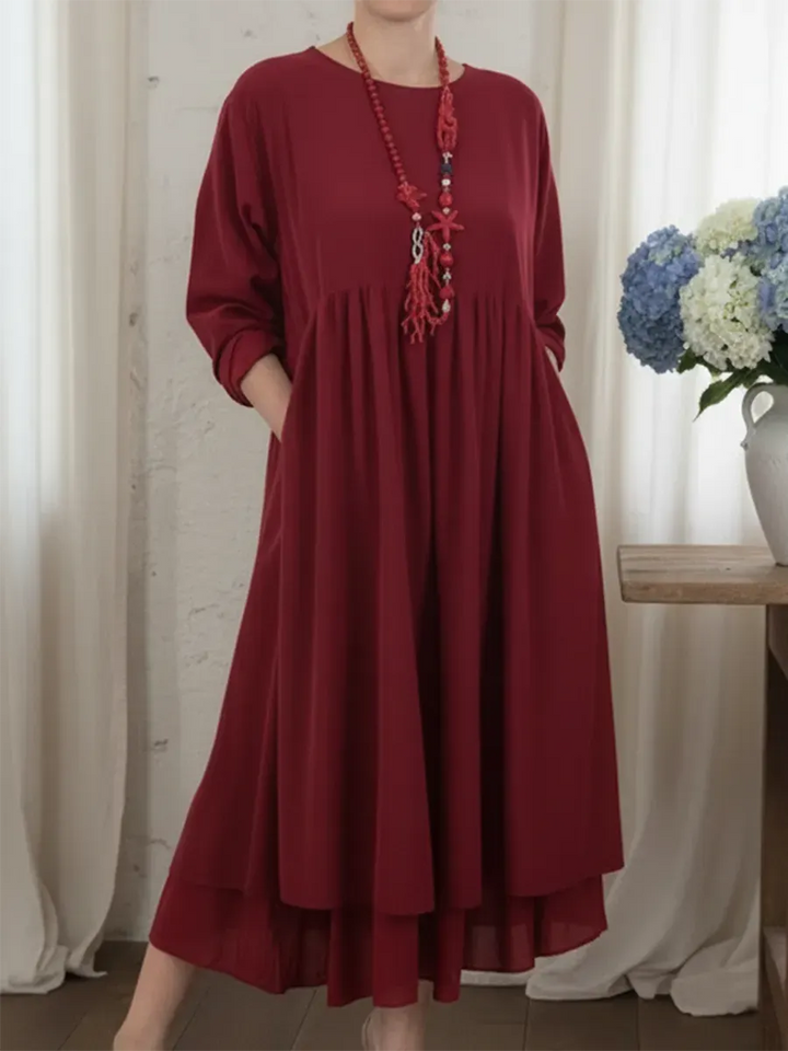 Agatha - Robe midi trapèze au toucher doux
