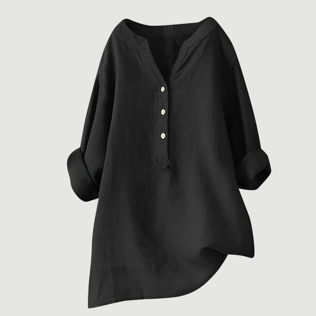Ambre - Blouse en lin aérée