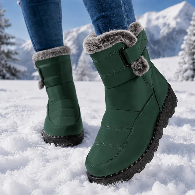 Adina - Bottines d'hiver à revers en peluche