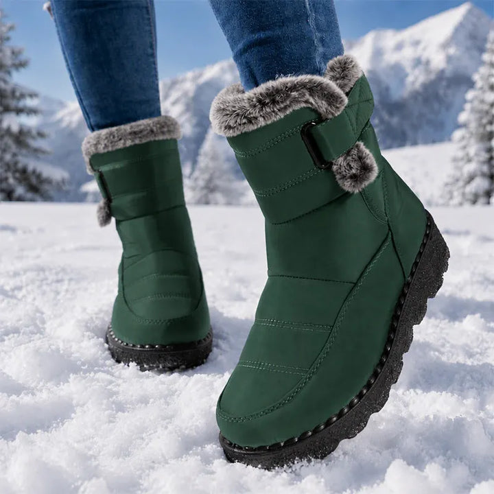 Adina - Bottines d'hiver à revers en peluche