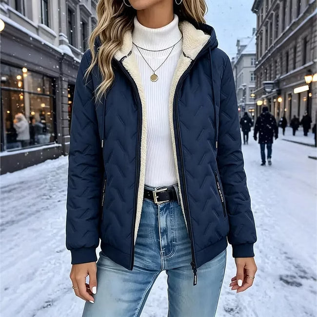 Beata - Sweat zippé à capuche doux au toucher