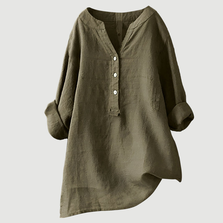 Ambre - Blouse en lin aérée