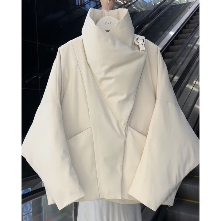Ismena - Doudoune asymétrique à col montant