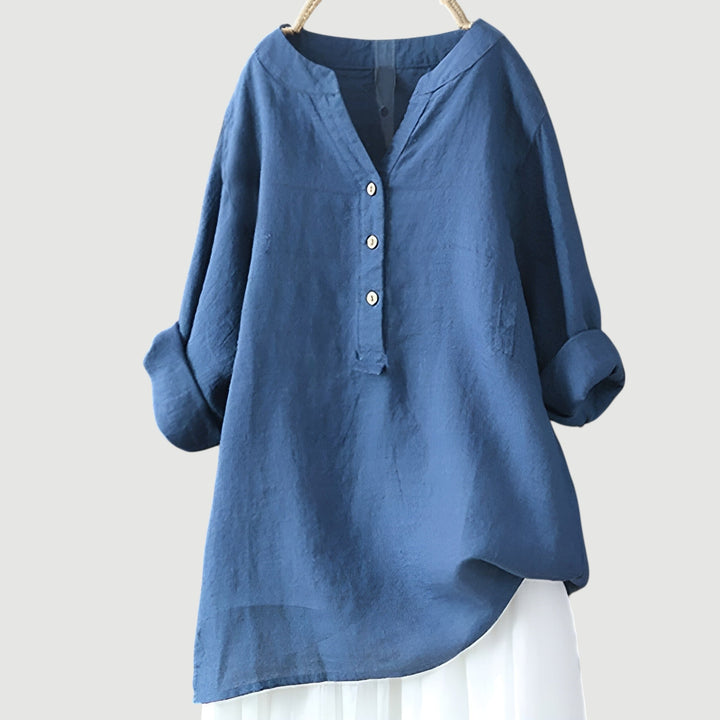 Ambre - Blouse en lin aérée
