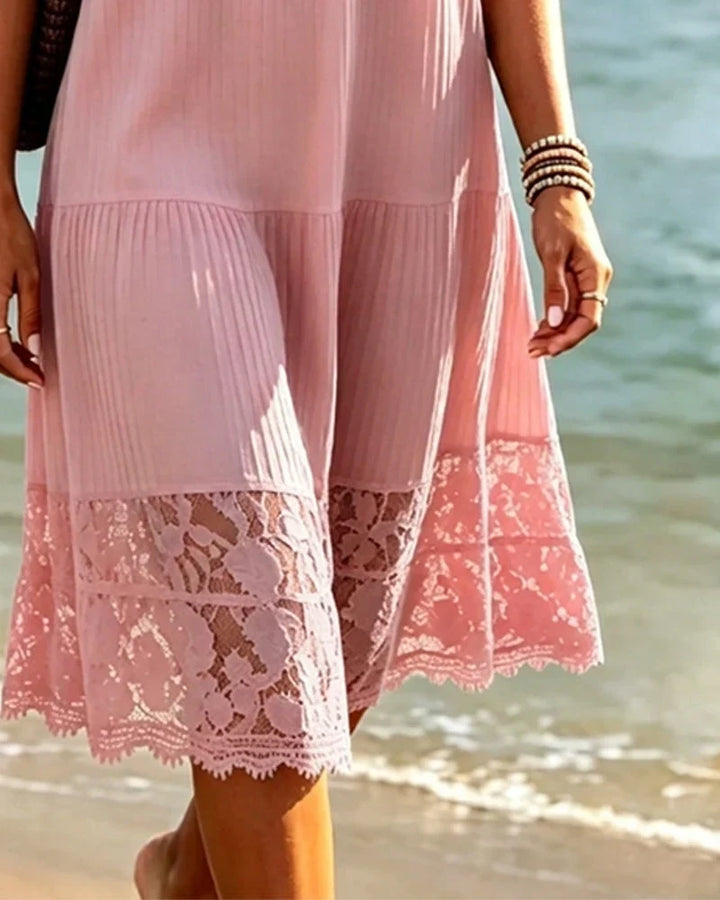 Hannelisse - Robe d’été légère ornée de dentelle