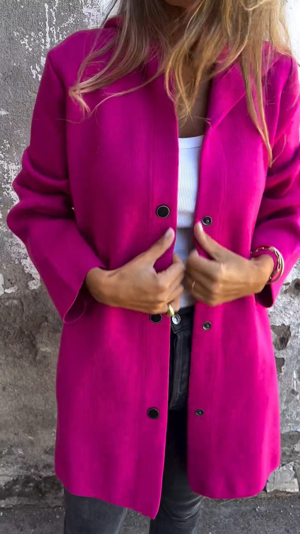 Aloura - Veste à capuche boutonnée, coupe décontractée
