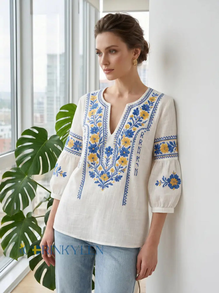 Everly - Blouse fleurie au toucher doux