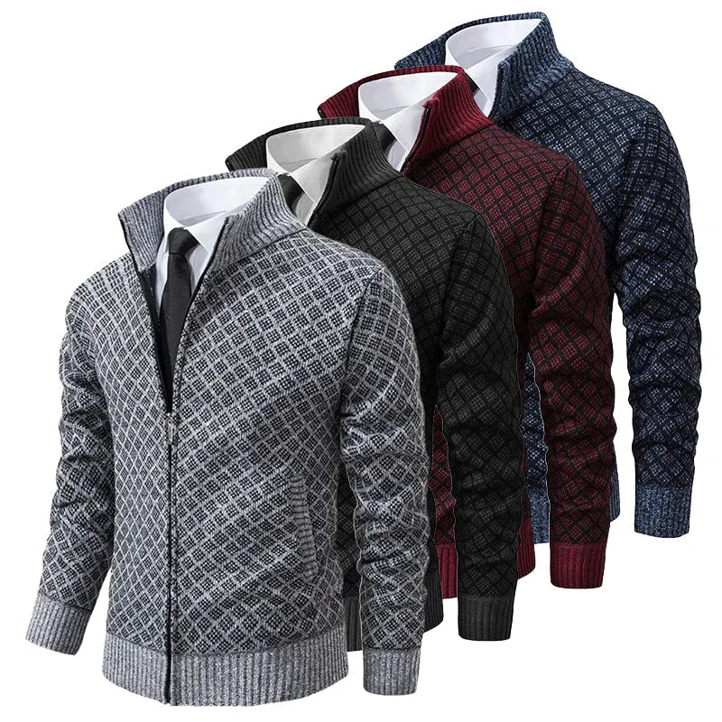 Aris - Cardigan zippé à motifs