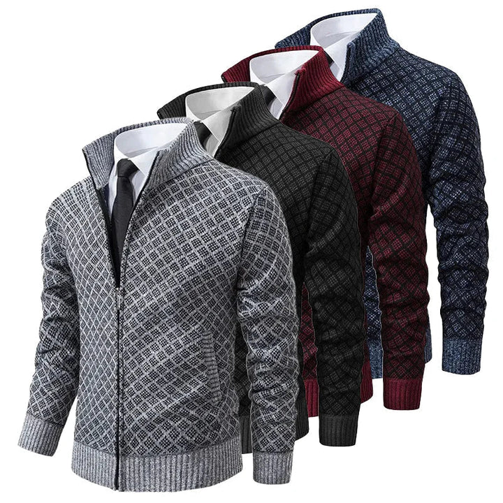 Aris - Cardigan zippé à motifs
