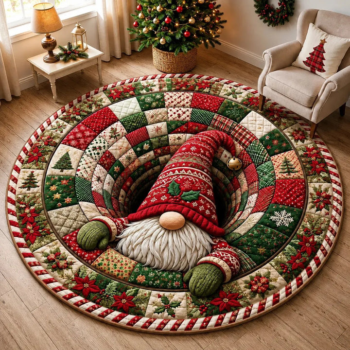 Adelie - Tapis de Noël rond et festif