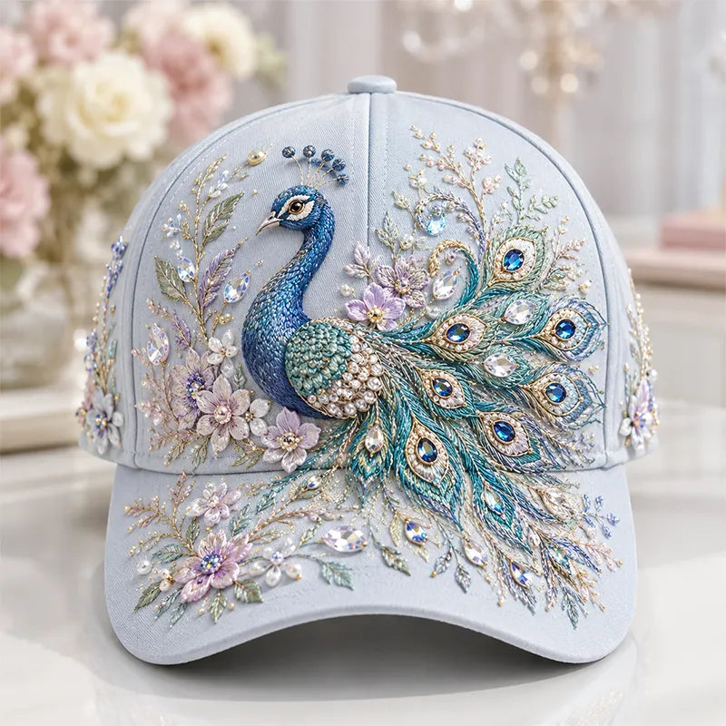 Arlena - Casquette à motif équestre avec détail floral
