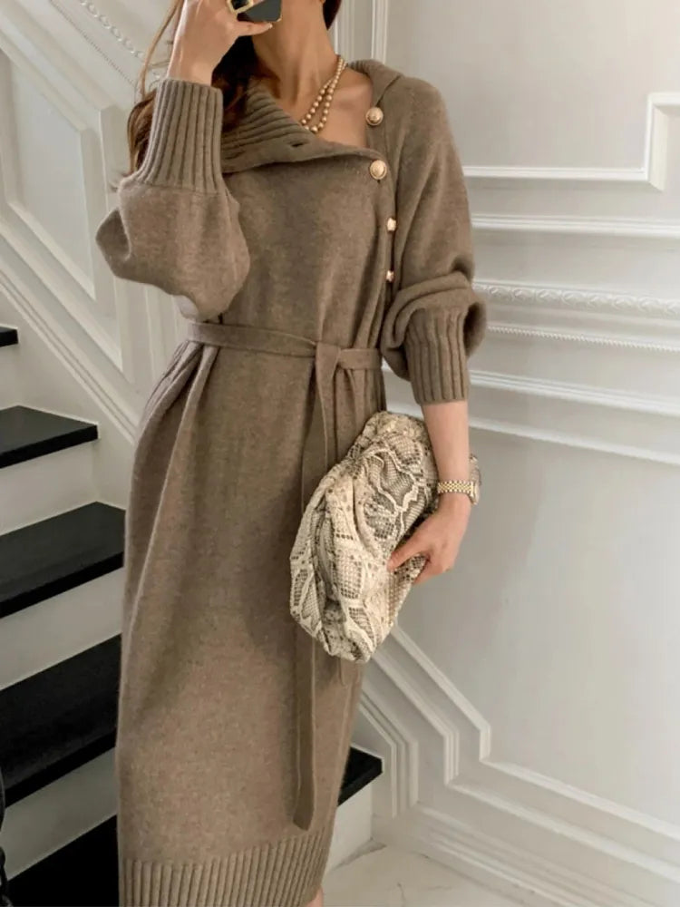 Alize - Robe douce à col roulé
