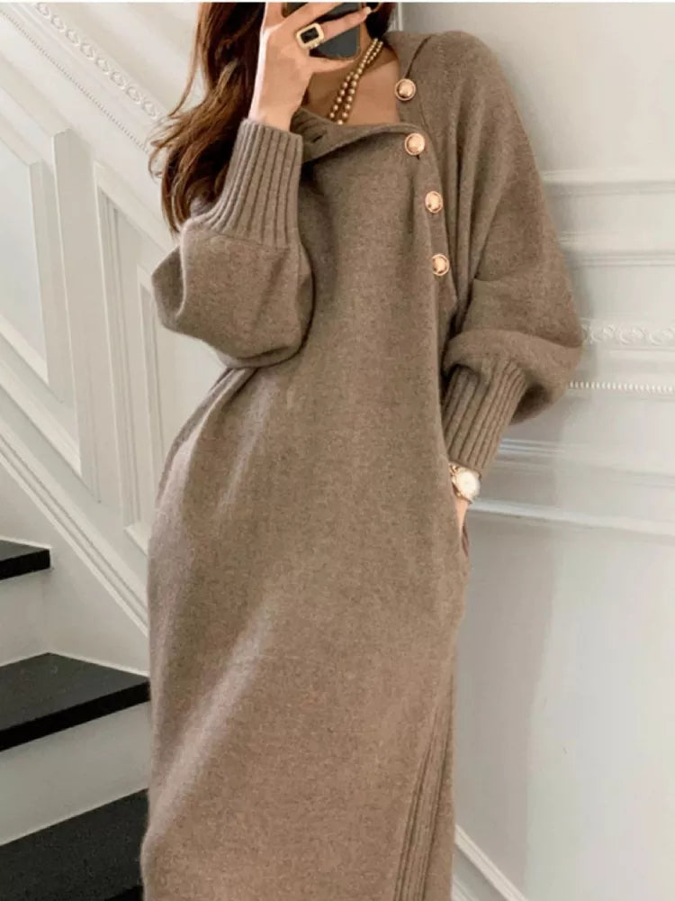 Alize - Robe douce à col roulé