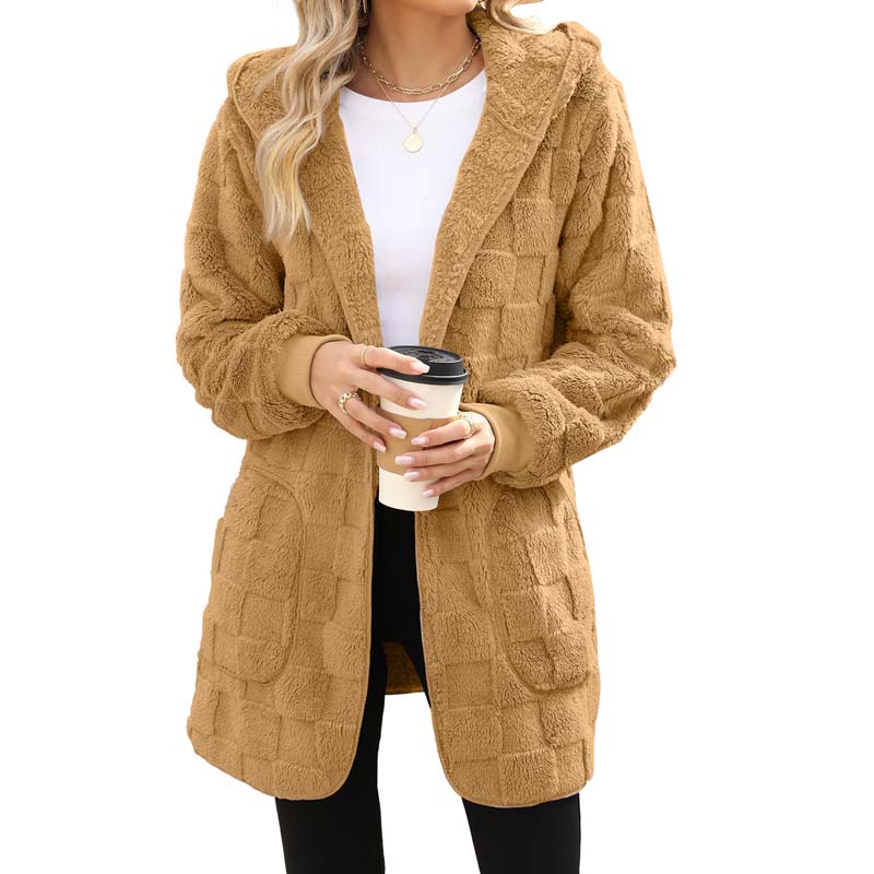 Zinnabelle - Cardigan à capuche effet peluche