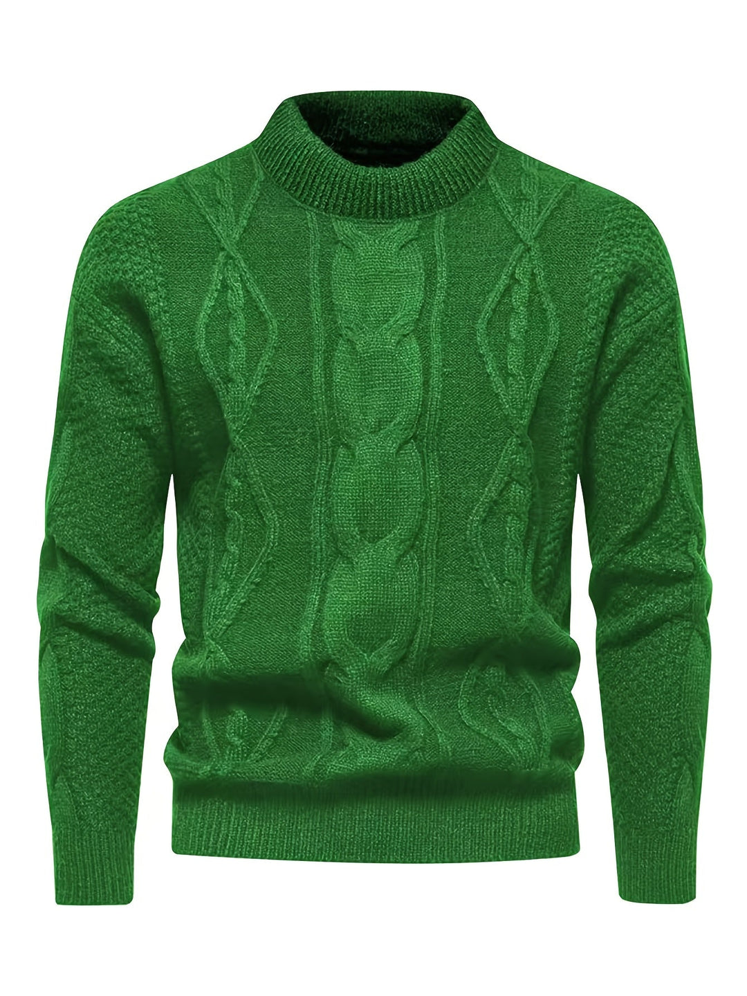 Kael - Pull en maille torsadée à col montant