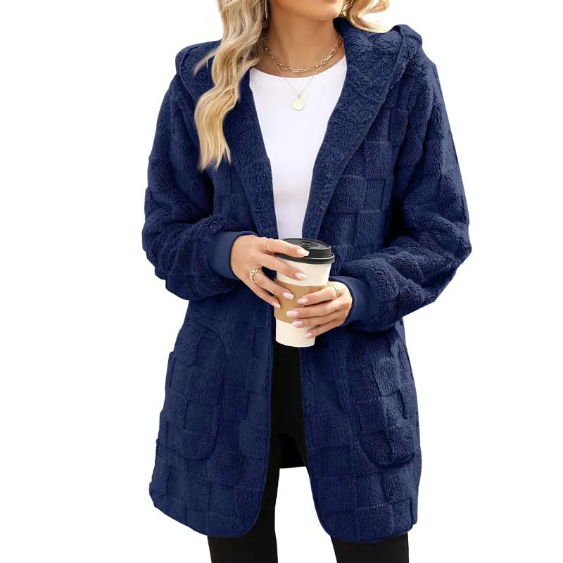 Zinnabelle - Cardigan à capuche effet peluche