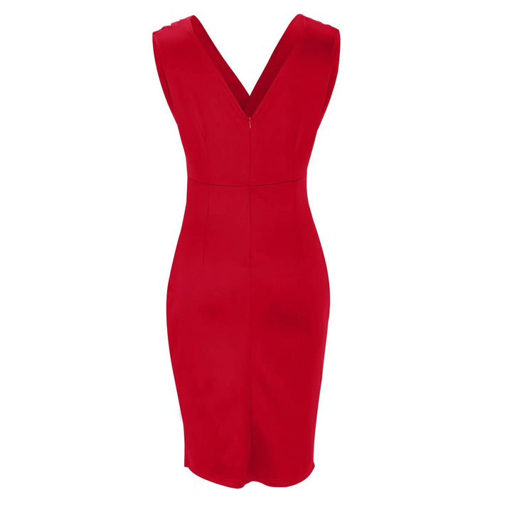 Arielle - Robe sculptante fendue à col V