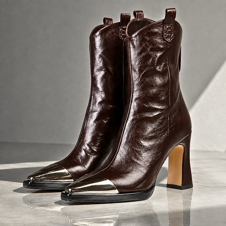 Farida - Bottines à talons aiguilles haut de gamme