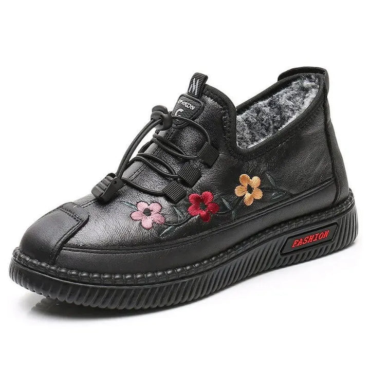 Verisse - Bottines confort à broderies florales