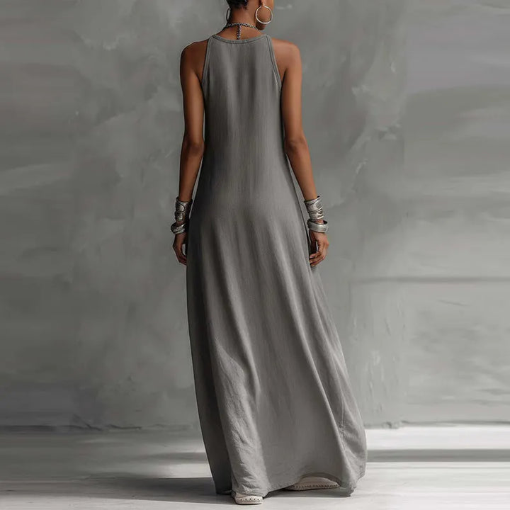 Zarella - Robe longue color-block au toucher doux
