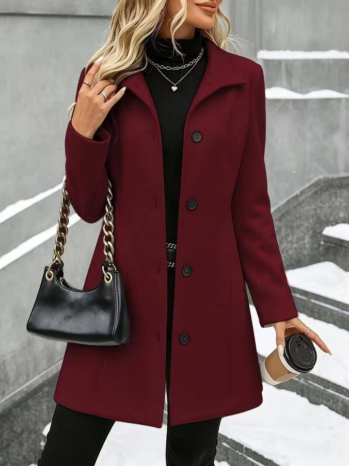 Ulla - Manteau à col montant au toucher doux