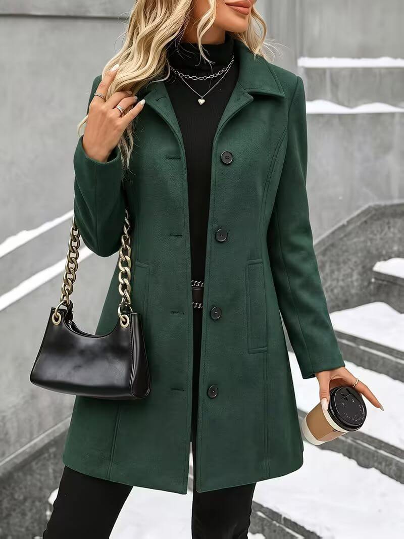 Ulla - Manteau à col montant au toucher doux