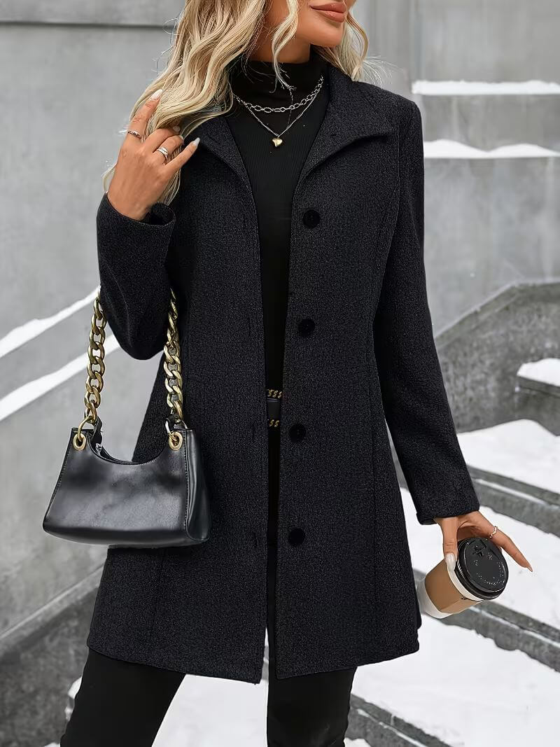 Ulla - Manteau à col montant au toucher doux