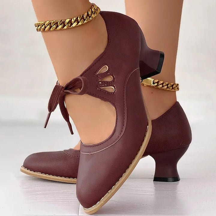 Veralyn - Escarpins à lacets vintage