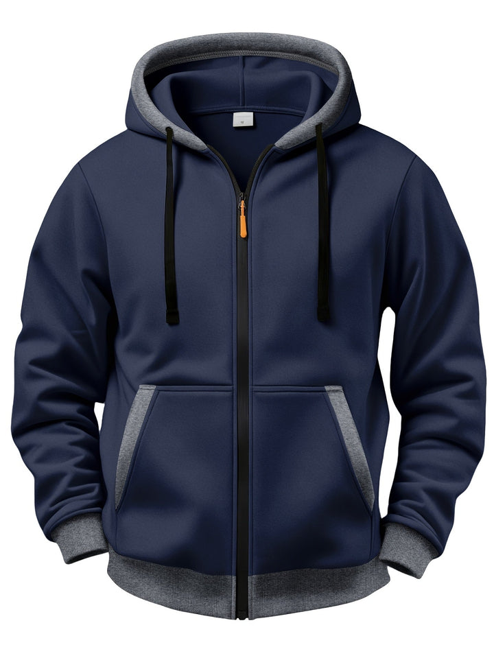Brenner - Veste à capuche zippée au toucher doux