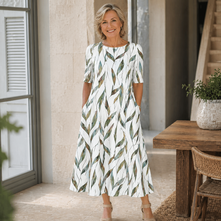 Remi - Robe midi légère à motif floral