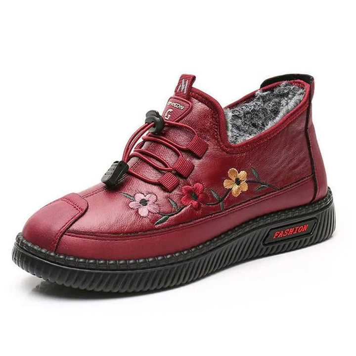 Verisse - Bottines confort à broderies florales
