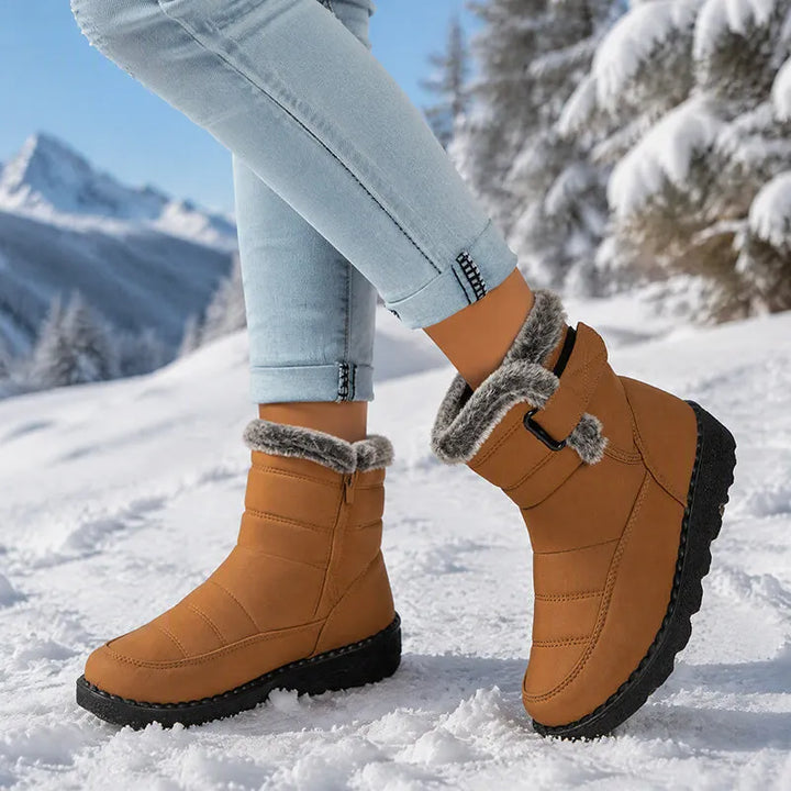 Adina - Bottines d'hiver à revers en peluche