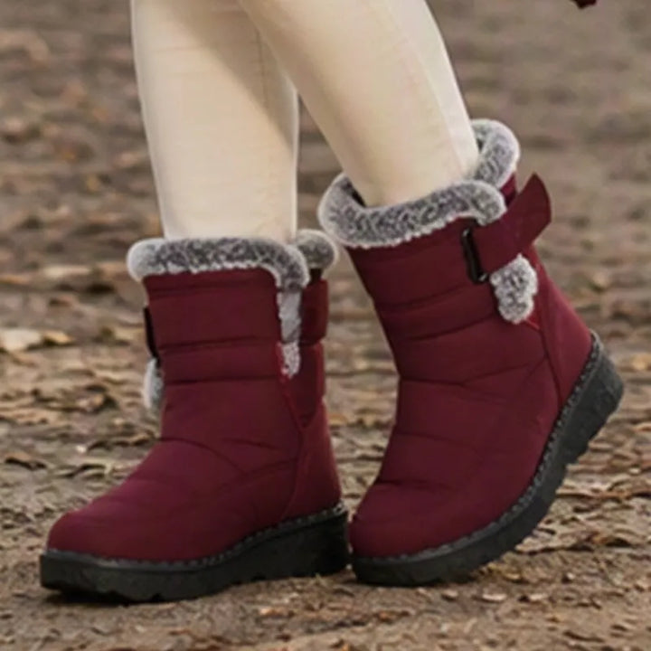 Adina - Bottines d'hiver à revers en peluche