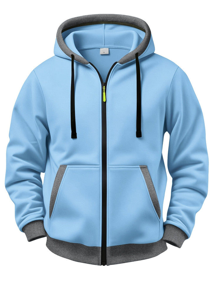 Brenner - Veste à capuche zippée au toucher doux