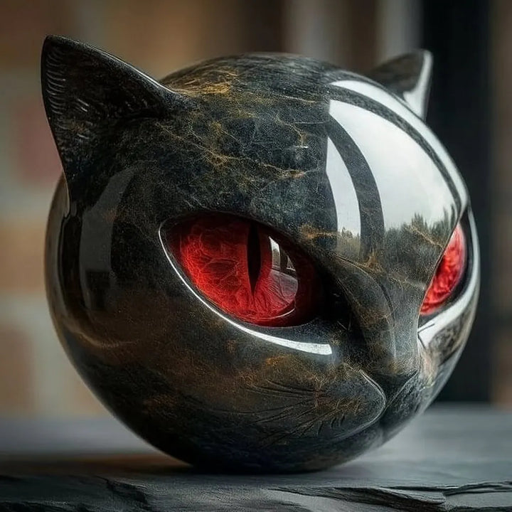 Bellanora - Ornement sculptural tête de chat