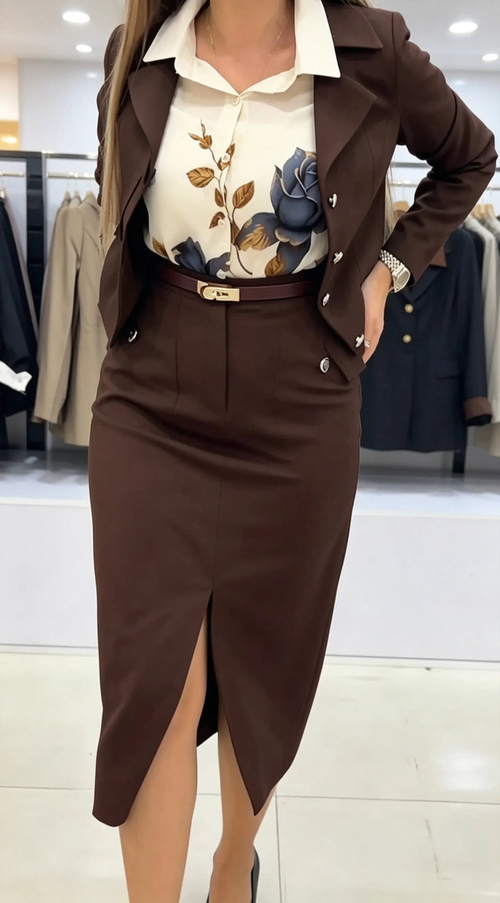 Xavina - Tailleur jupe sur-mesure