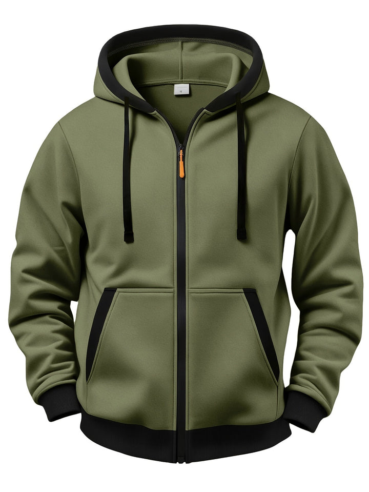 Brenner - Veste à capuche zippée au toucher doux