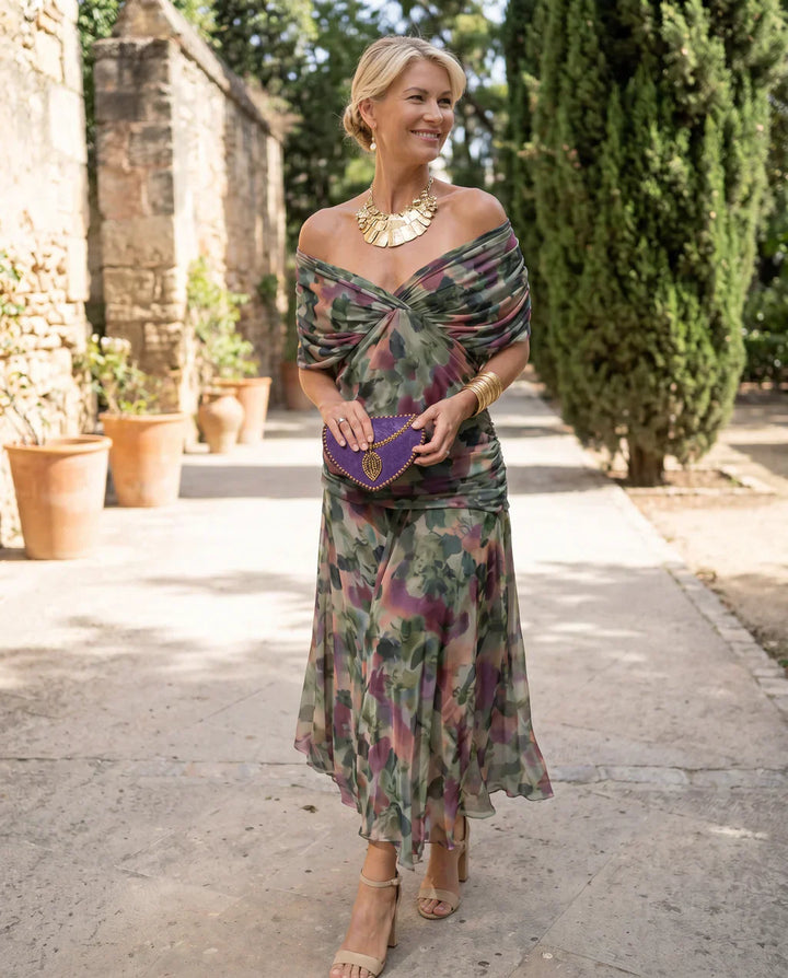 Samantha - Robe drapée élégante
