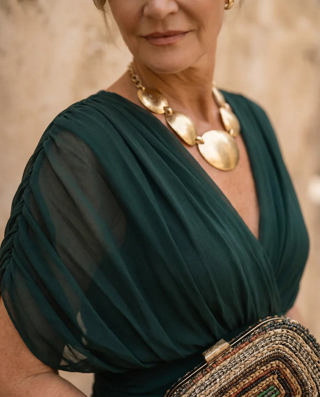 Samantha - Robe drapée élégante