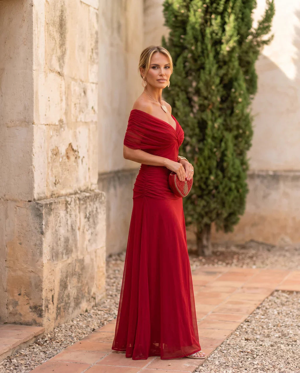 Samantha - Robe drapée élégante