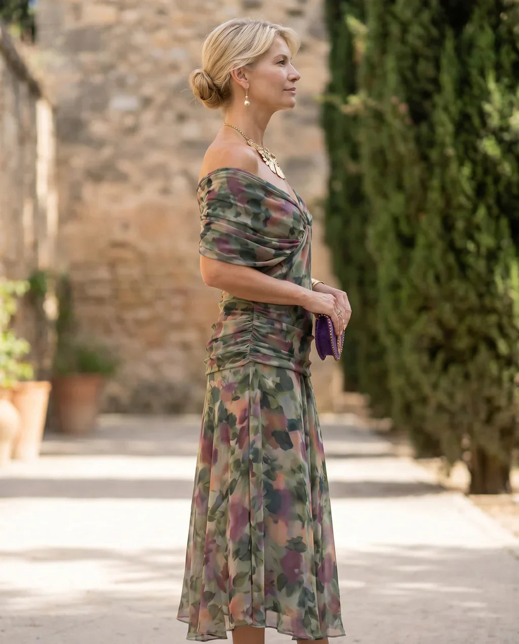 Samantha - Robe drapée élégante
