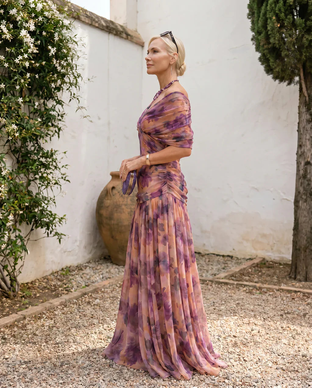 Samantha - Robe drapée élégante