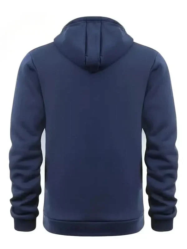 Sterling - Sweat à capuche demi-zip au toucher doux