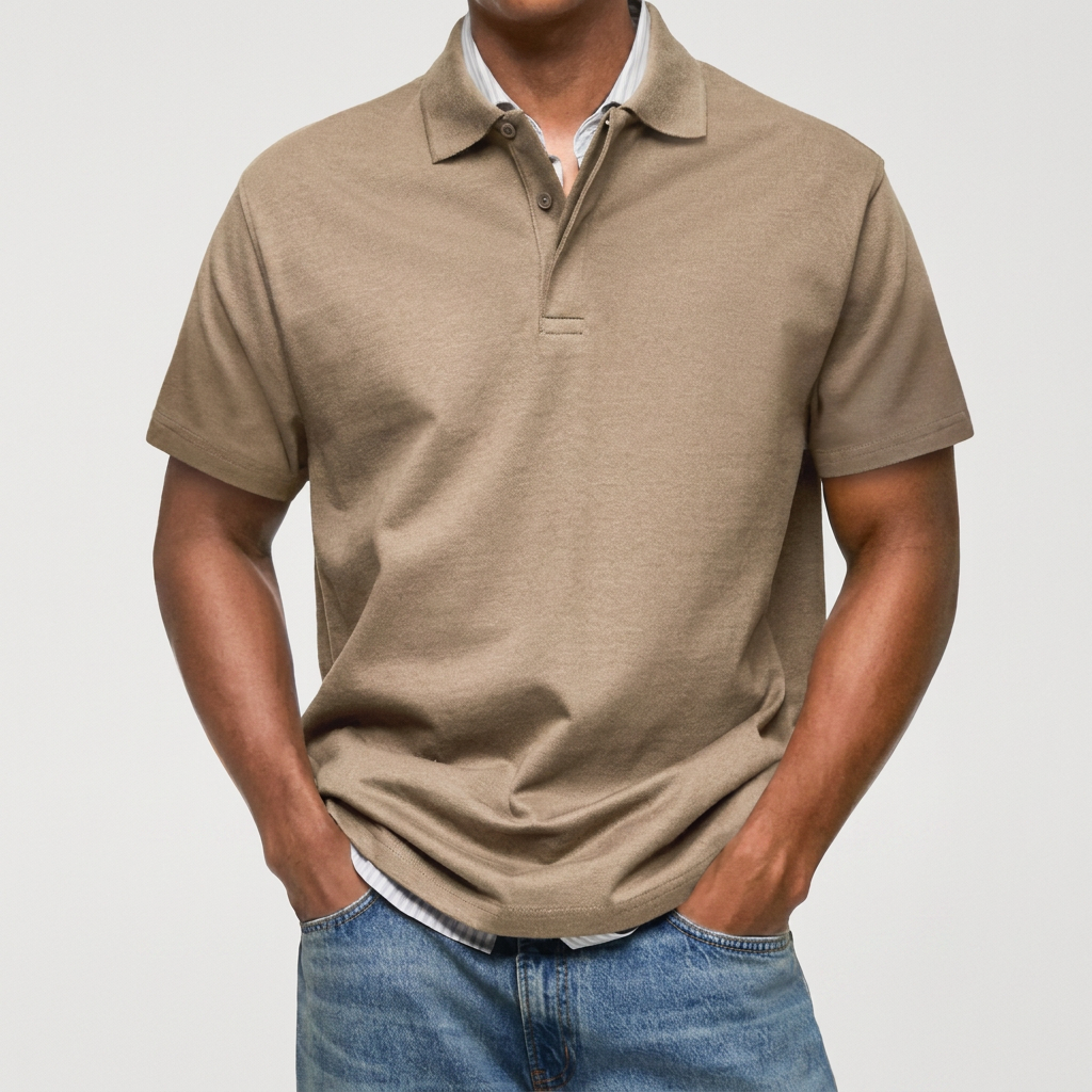 Stewart - Polo en maille texturée