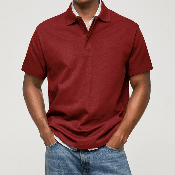 Stewart - Polo en maille texturée