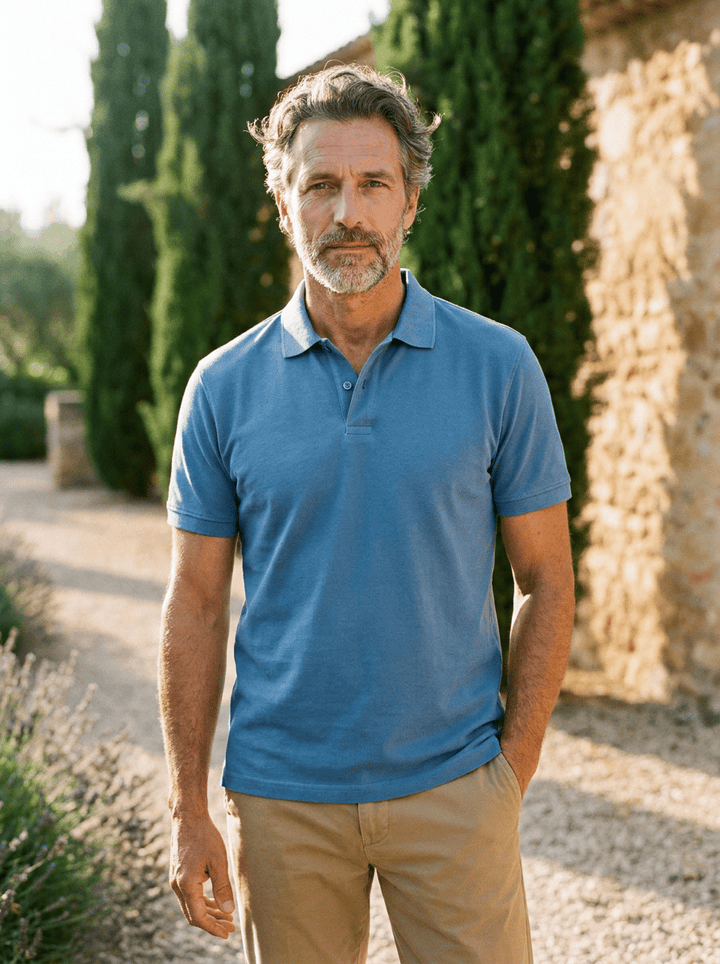 Stewart - Polo en maille texturée